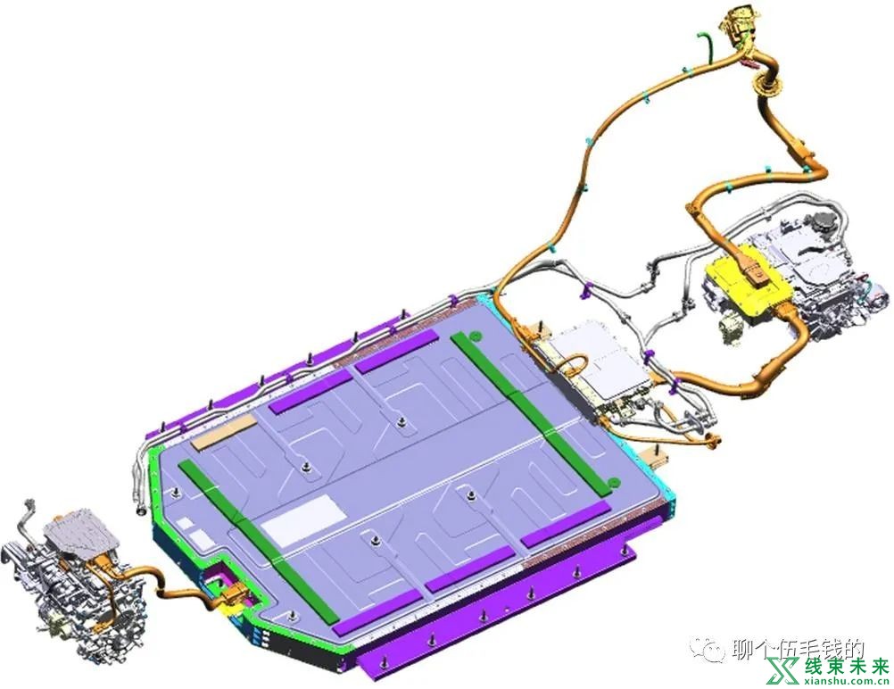 Ioniq 5高压布置与线束浅析