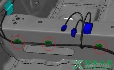 汽车线束固定防护类零件应用